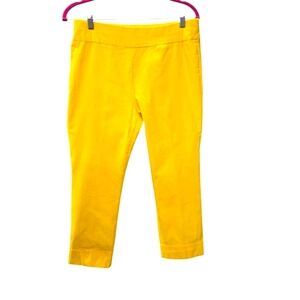 New York & Company Yellow Ankle Pants